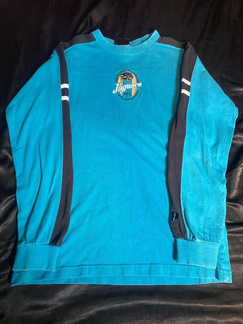 Vintage Pro Player Jacksonville Jaguars Long Sleeve Shirt Youth Size 14/16
